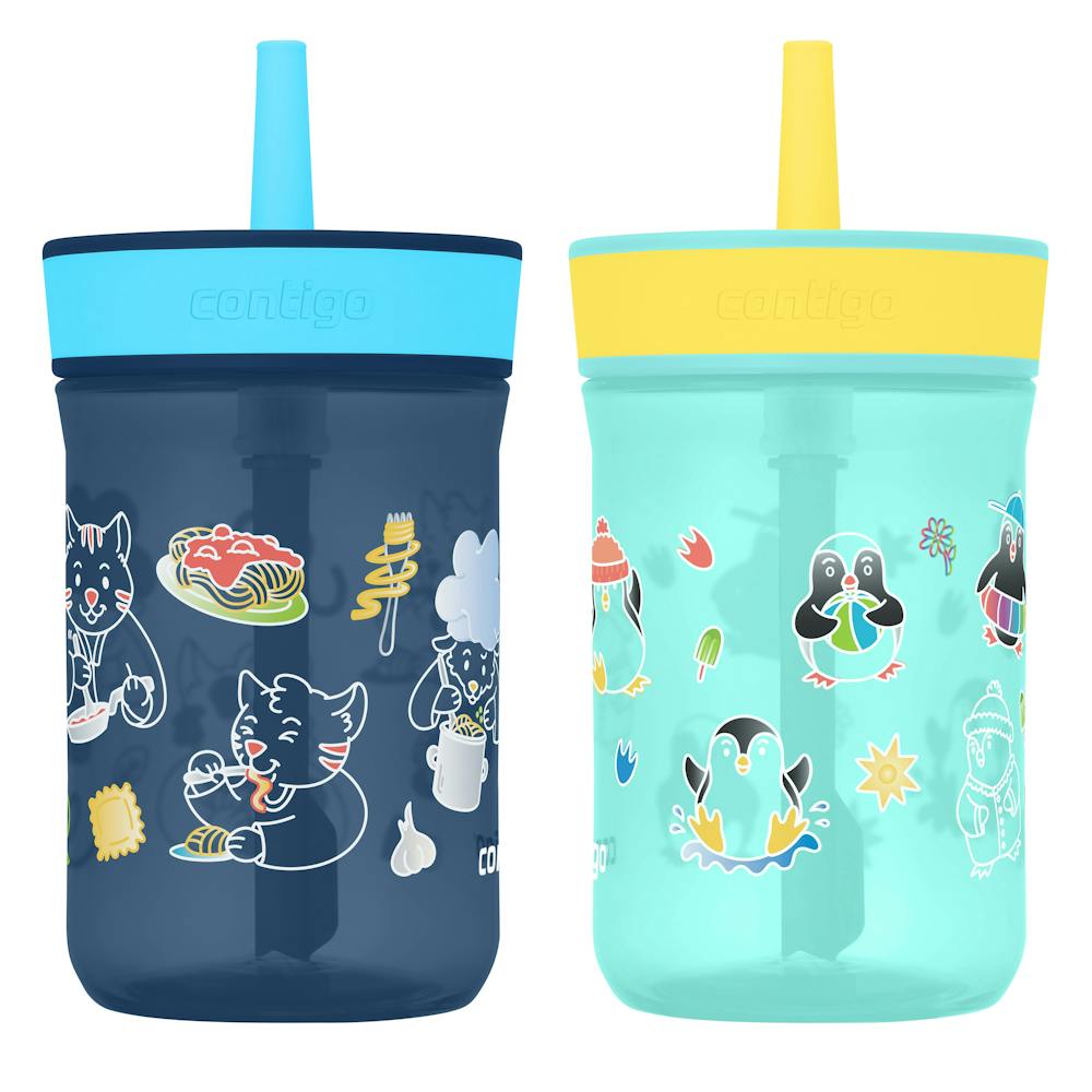 Kids Leighton Spill-Proof Tumbler with Straw, 14oz., 2-Pack L5 - Jade VinePAW Patrol & Blue Raspberry PAW Patrol