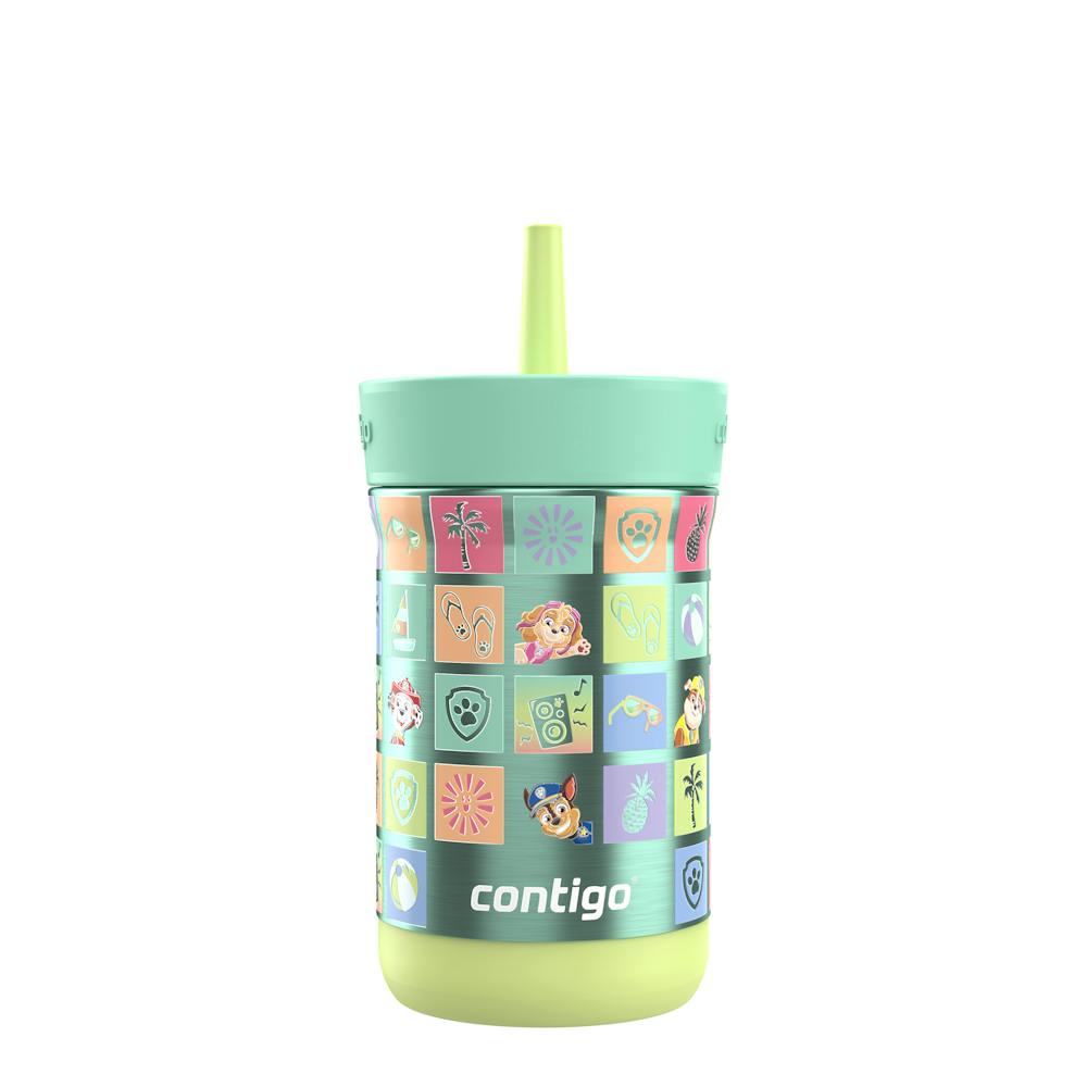 Contigo® Kids Leighton Spill-Proof Stainless Steel Tumbler with Straw, 12oz. P5 Beach Day