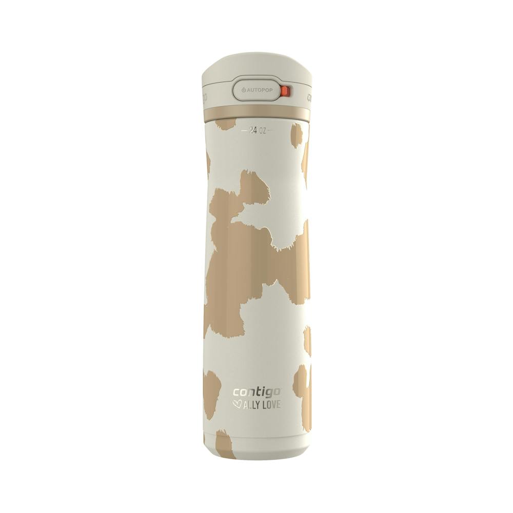 Contigo® x Ally Love Jackson Chill 2.0 Stainless Steel Water Bottle with AUTOPOP® Lid, 24oz H7 Oatmilk
