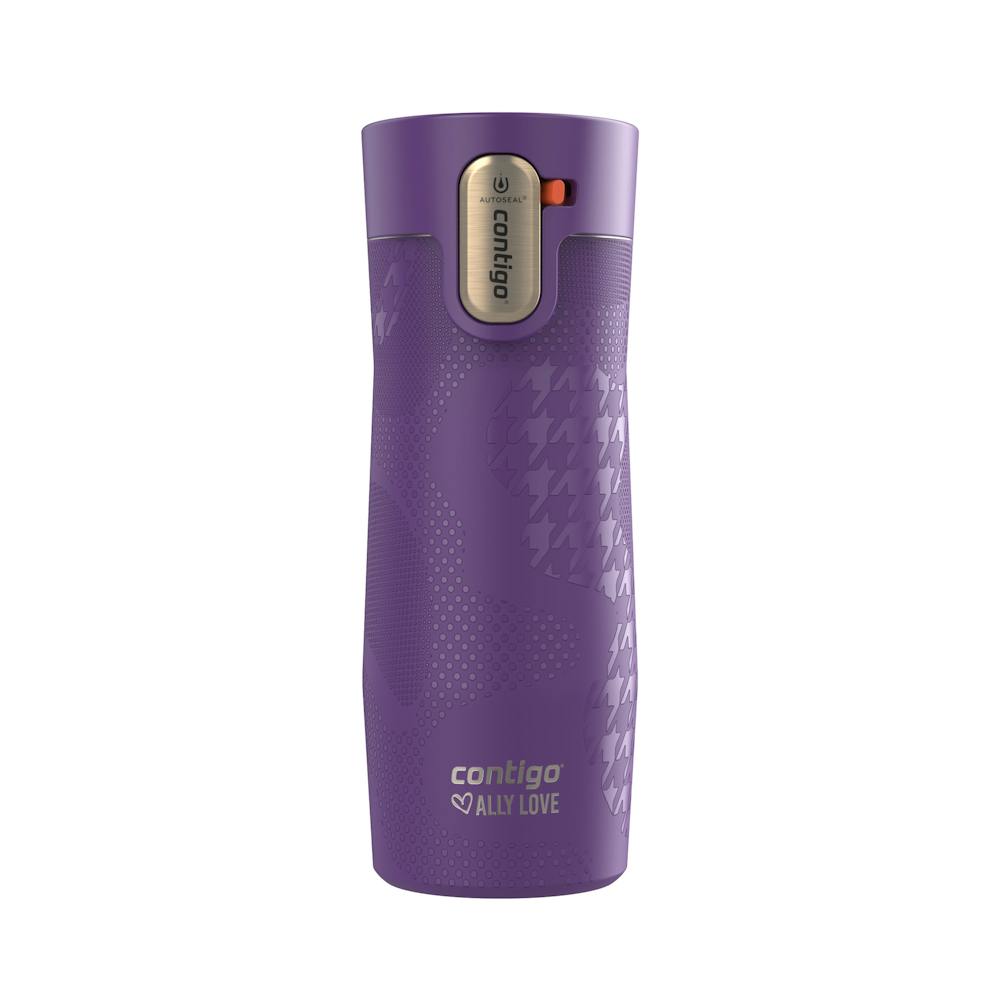 Contigo® x Ally Love West Loop 3.0 Stainless Steel Travel Mug with AUTOSEAL® Easy-Clean Lid, 16oz P1 Violet