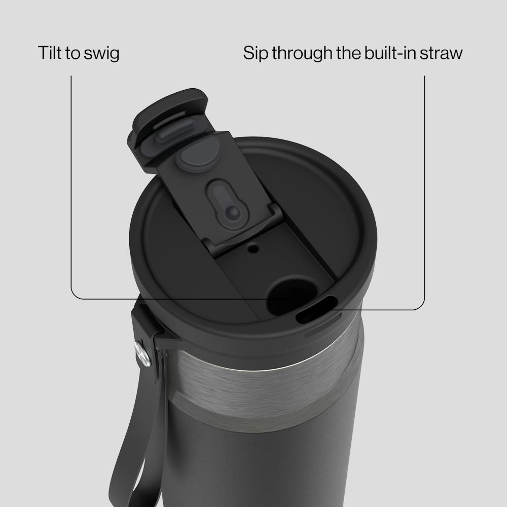 24oz DualSip Bottle F2 - Licorice Gunmetal