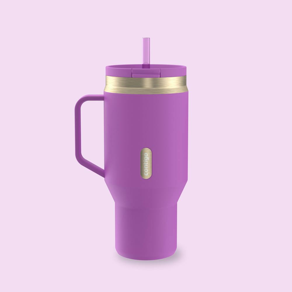 30 oz SnapSeal™ Tumbler (w/ Straw & Handle) C8 Galactic Champagne
