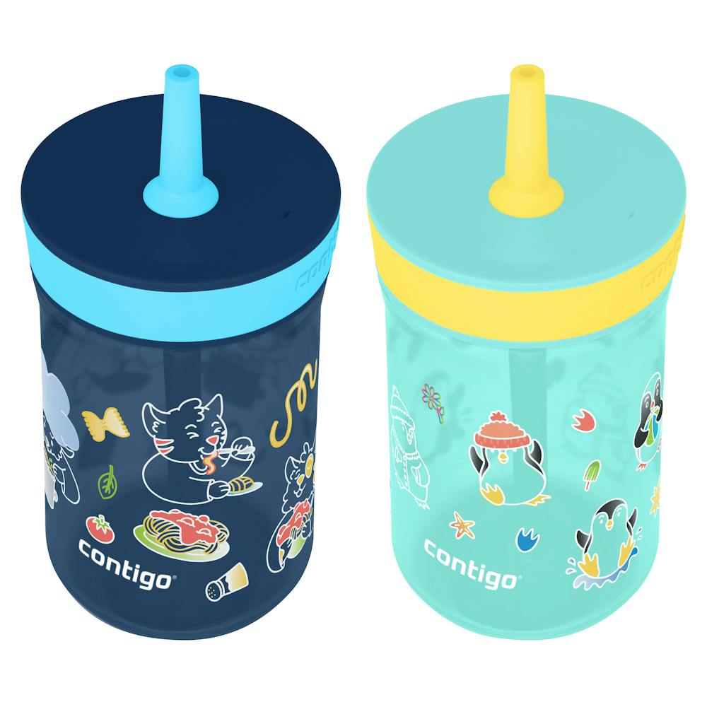 Kids Leighton Spill-Proof Tumbler with Straw, 14oz., 2-Pack L5 - Jade VinePAW Patrol & Blue Raspberry PAW Patrol