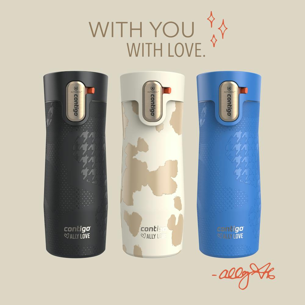 Contigo® x Ally Love West Loop 3.0 Stainless Steel Travel Mug with AUTOSEAL® Easy-Clean Lid, 16oz P1 - Oatmilk