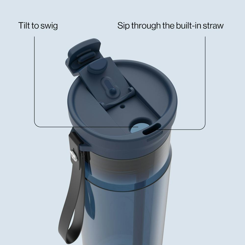 28oz DualSip Plastic Bottle Q8 - Abyss