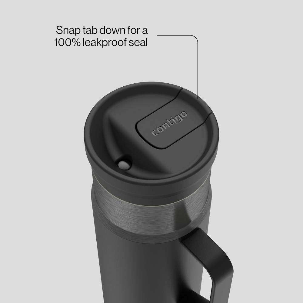20 oz SnapSeal™ Bottle w/Handle T2 - Licorice Gunmetal