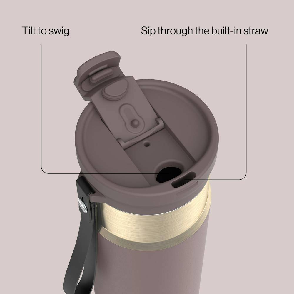 24oz DualSip Bottle F2 - Terra Champagne