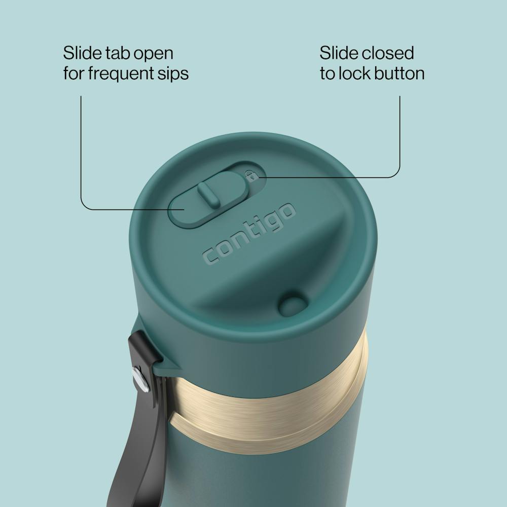 16oz AutoSeal® Bottle U4 - Mineral Teal Champagne