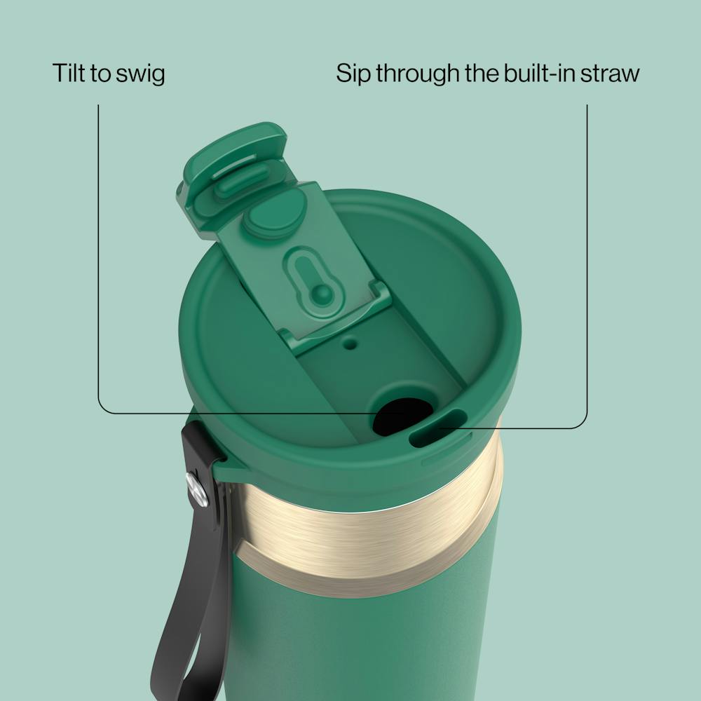 24oz DualSip Bottle F2 - Dark Emerald Champagne
