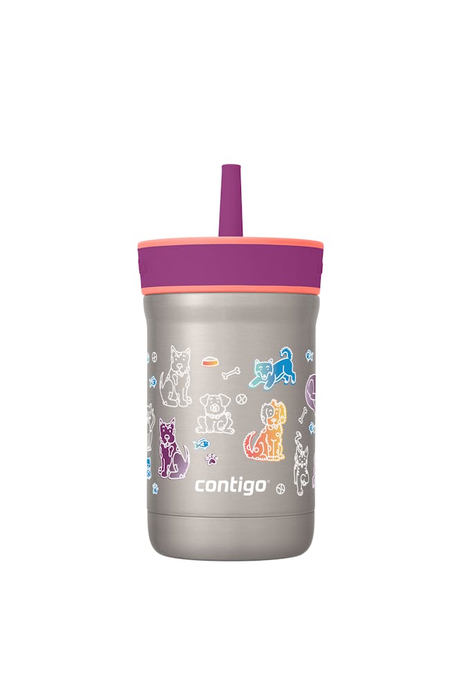 Contigo® Kids Leighton Spill-Proof Stainless Steel Tumbler with Straw, 12oz. - Coral Good Boys