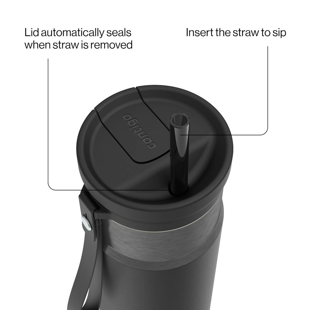 24oz SnapSeal™ Bottle U3 - Licorice Gunmetal