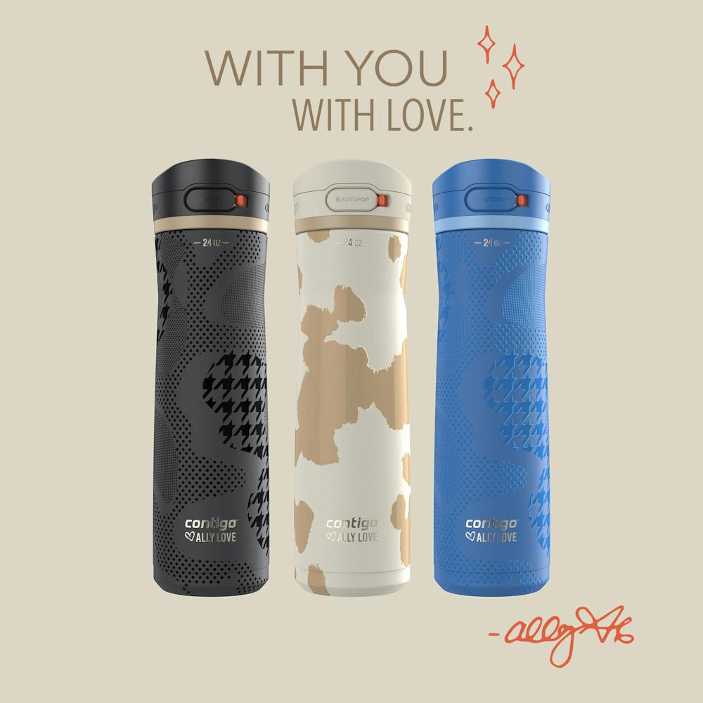 Contigo® x Ally Love Jackson Chill 2.0 Stainless Steel Water Bottle with AUTOPOP® Lid, 24oz H7 - Violet