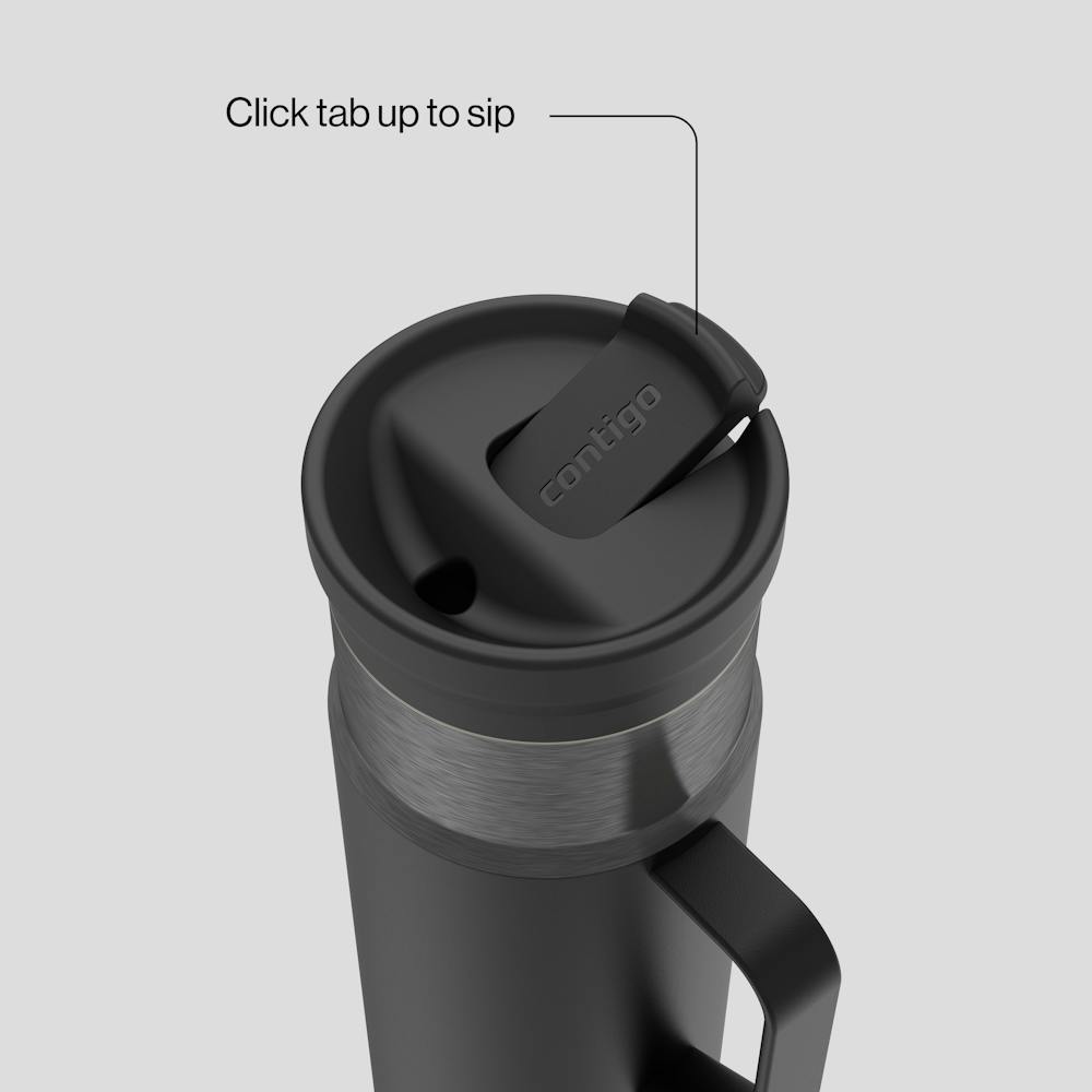 20 oz SnapSeal™ Bottle w/Handle T2 - Licorice Gunmetal