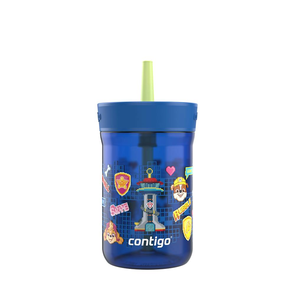Kids Leighton Spill-Proof Tumbler with Straw, 14oz., 2-Pack L5 Power Pups Blue